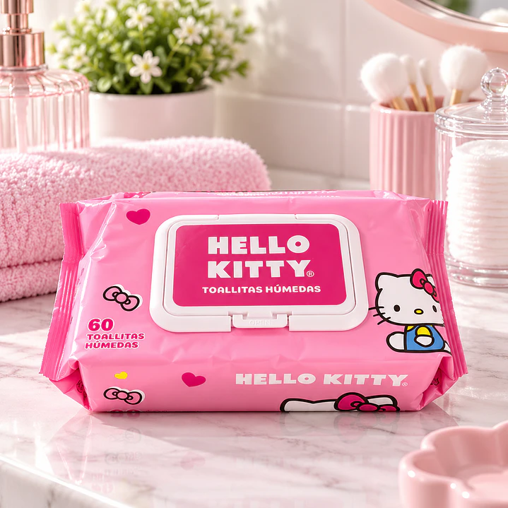 TOALLAS HÚMEDAS SANRIO 60 UNIDADES  1