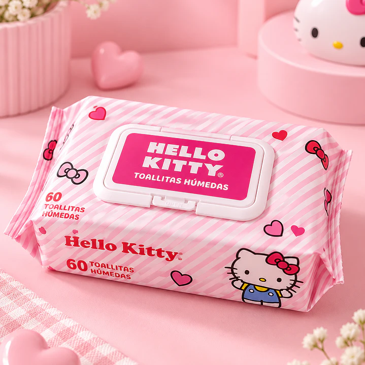 TOALLAS HÚMEDAS SANRIO 60 UNIDADES  5