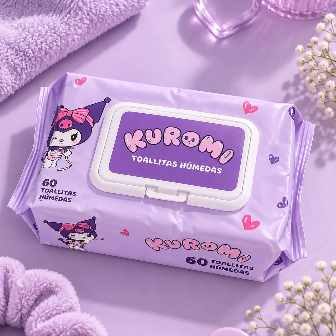 TOALLAS HÚMEDAS SANRIO 60 UNIDADES  3