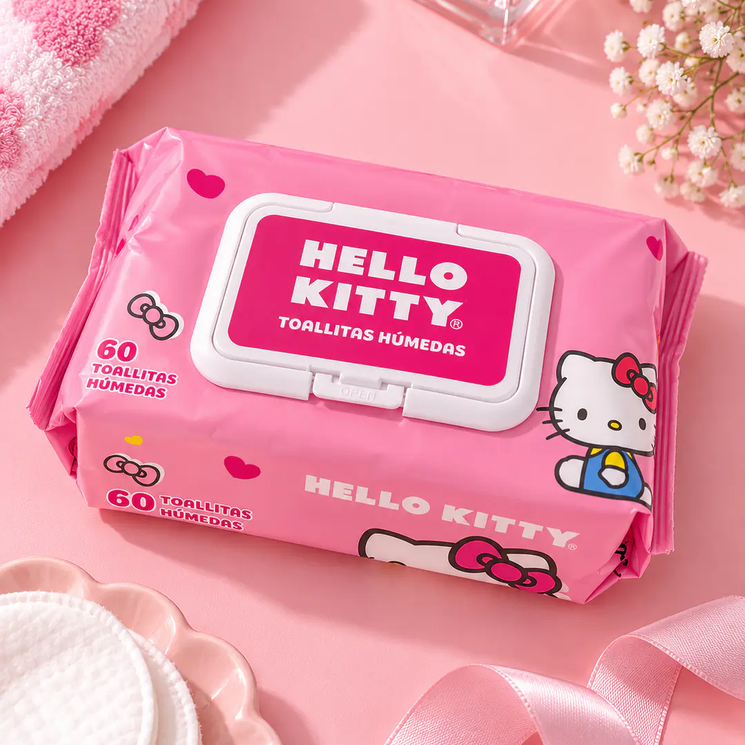 TOALLAS HÚMEDAS SANRIO 60 UNIDADES  2