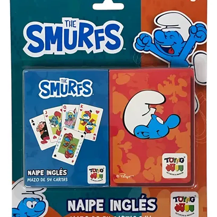 NAIPE DE PITUFOS 54 CARTAS  1