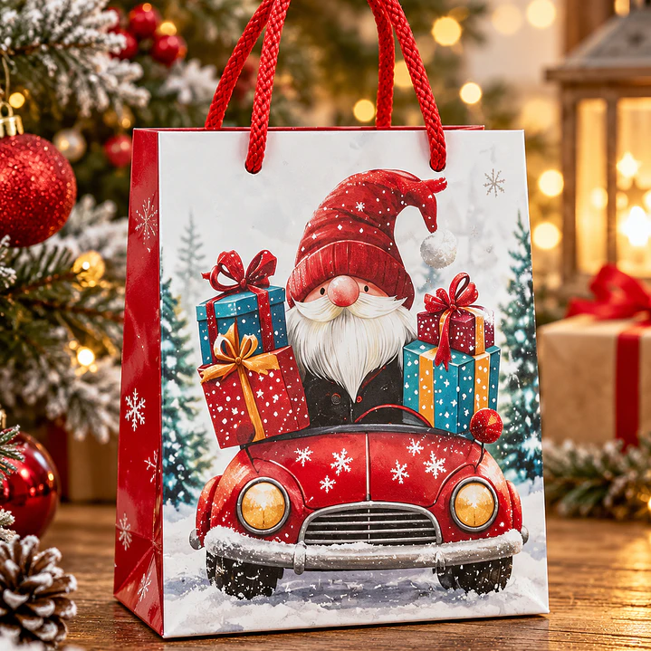 BOLSAS NAVIDEÑAS DE REGALO | DOCENA | 17cmx12cm 1
