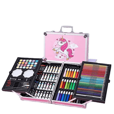 SET MALETA UNICORNIO DE METAL 145 PIEZAS