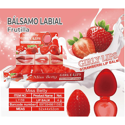 BÁLSAMO LABIAL FRUTILLA 