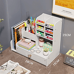 MUEBLE ORGANIZADOR DE ESCRITORIO BLANCO