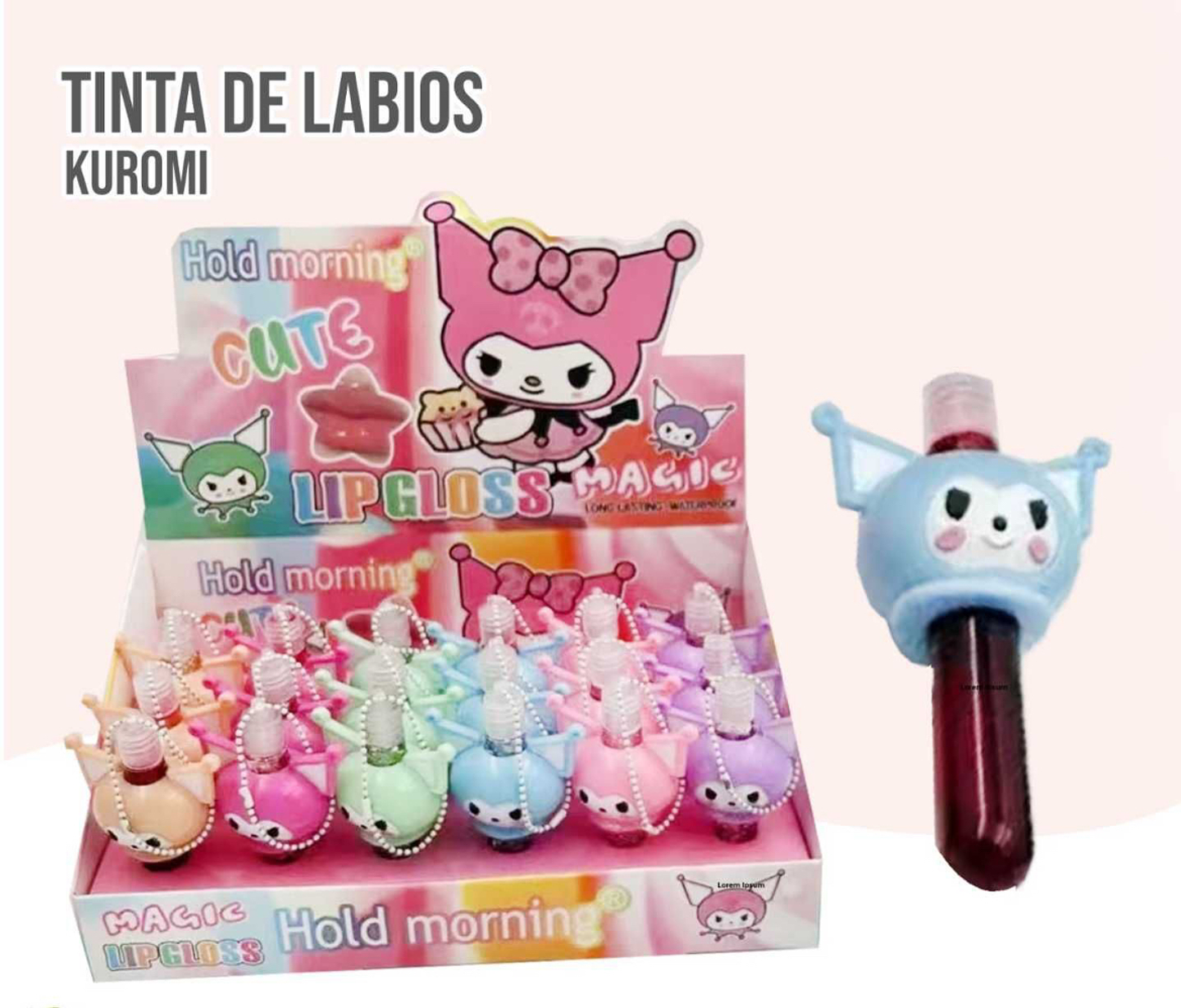 TINTA LABIAL KUROMI CON LAZITO  1