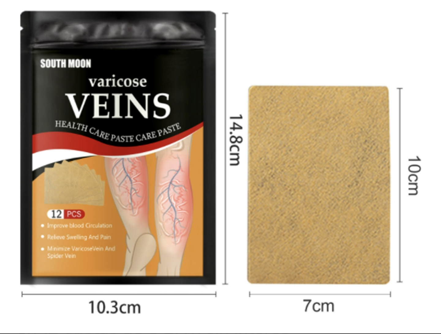 PARCHE PARA VARICES PACK 12 UNIDADES 1
