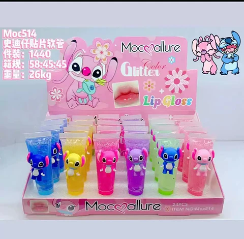 GLITTER LIP GLOSS STITCH 3D