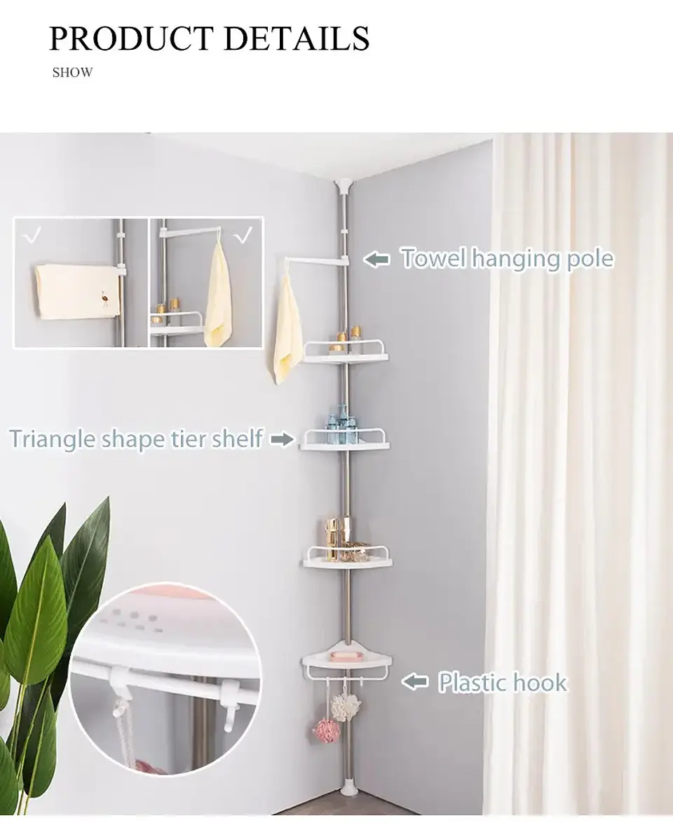 ESQUINERO DE DUCHA 4 BANDEJAS 18KG 320M 5