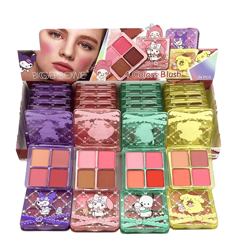 SET RUBOR SANRIO 4 COLORES 