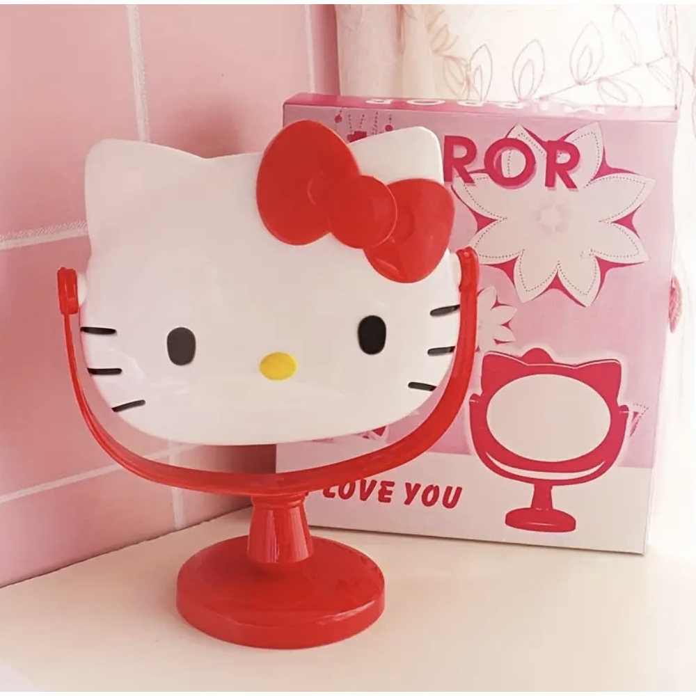 ESPEJO HELLO KITTY CON PEDESTAL