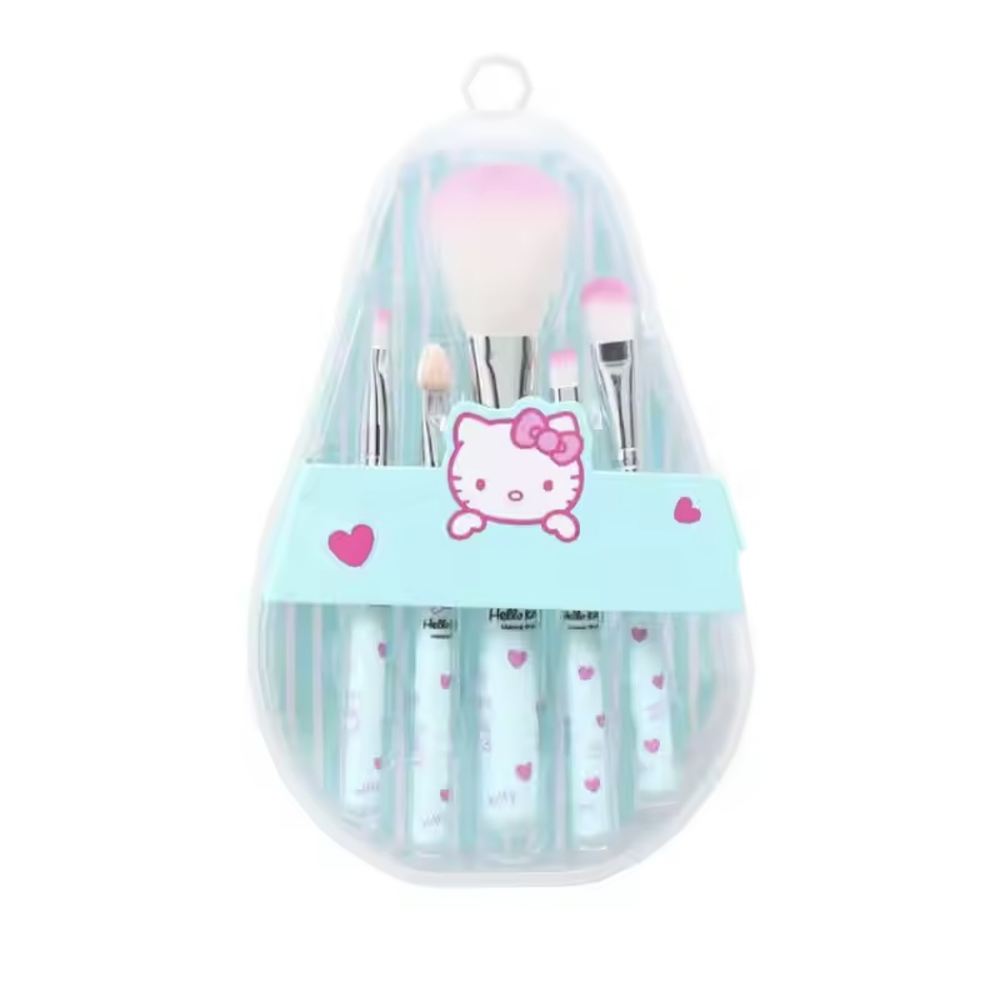 SET DE 5 BROCHAS HELLO KITTY CON ESTUCHE 