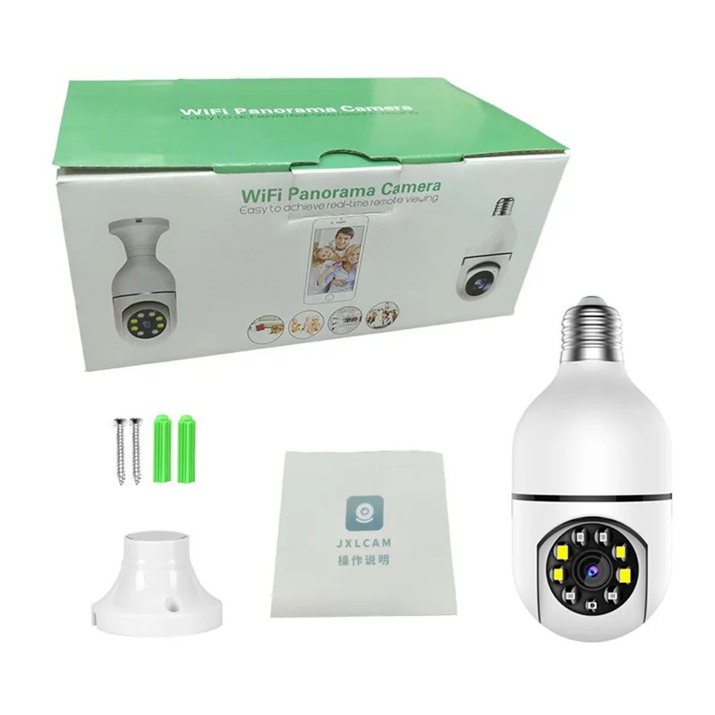 CÁMARA AMPOLLETA DE SEGURIDAD WIFI 1