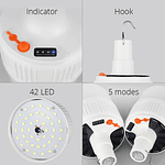 AMPOLLETA SOLAR CON COLGANTE