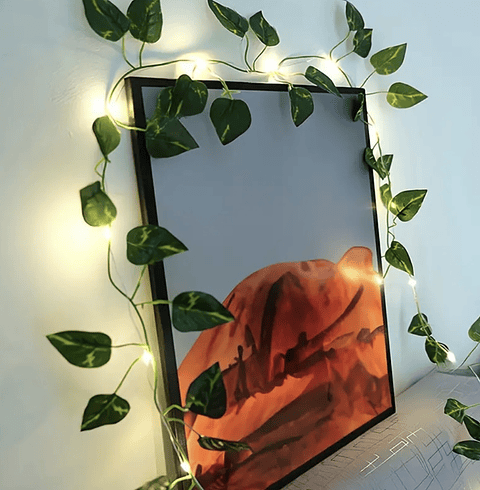 GUIRNALDA HOJAS A PILAS 3M