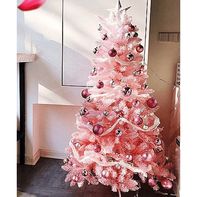 ARBOL NAVIDAD ROSADO 210CM