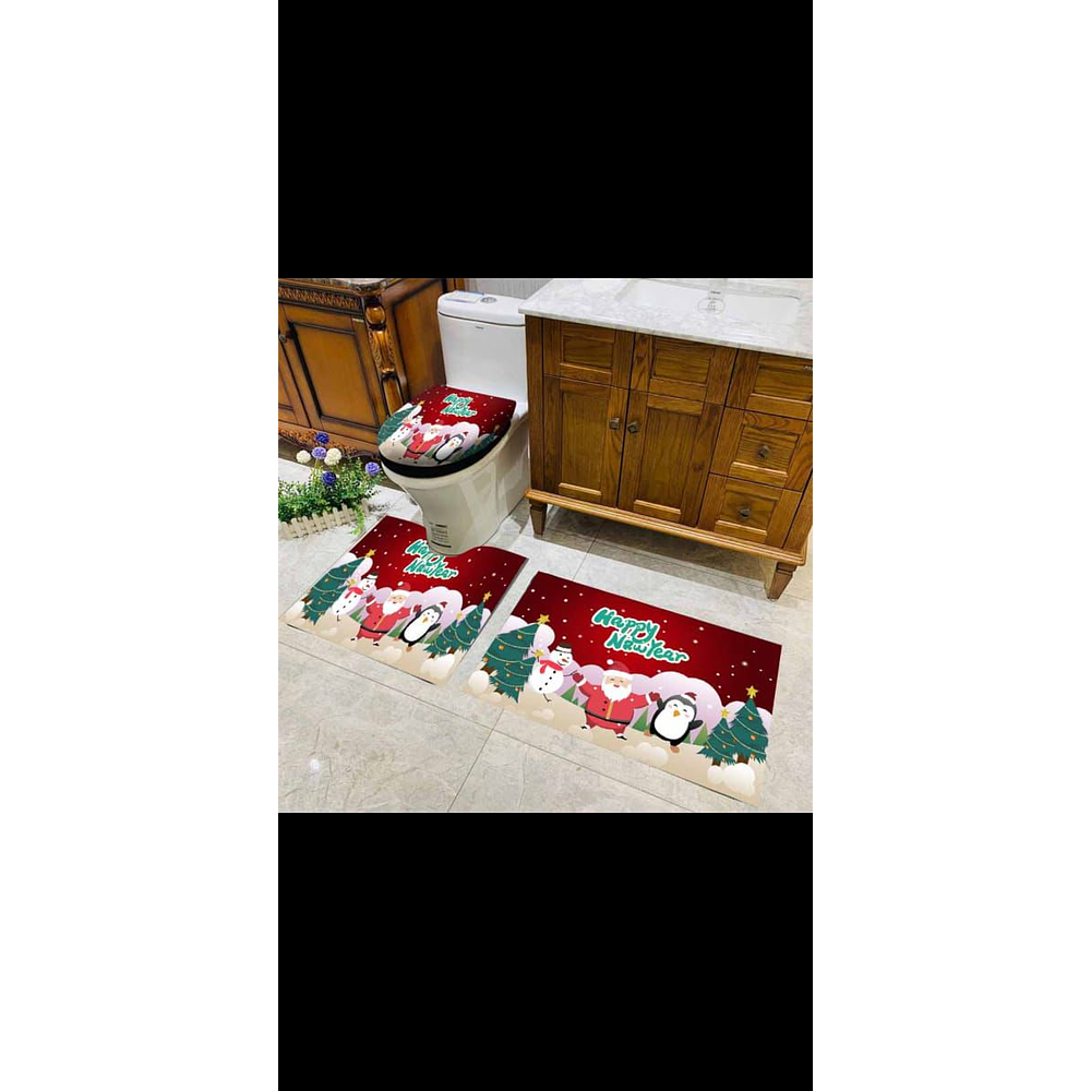 SET DE BAÑO NAVIDAD 3 PCS