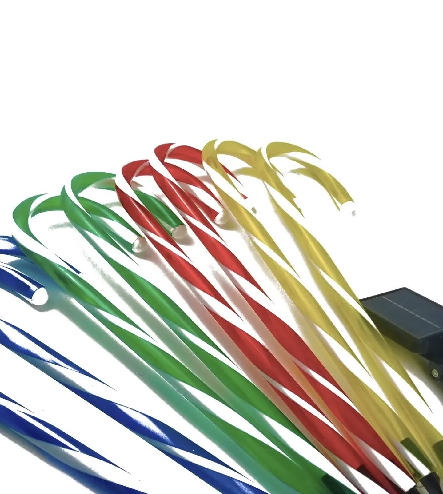 BASTÓN DECORATIVO CON ENCHUFE DE COLORES 76.5CM 6PZS 3