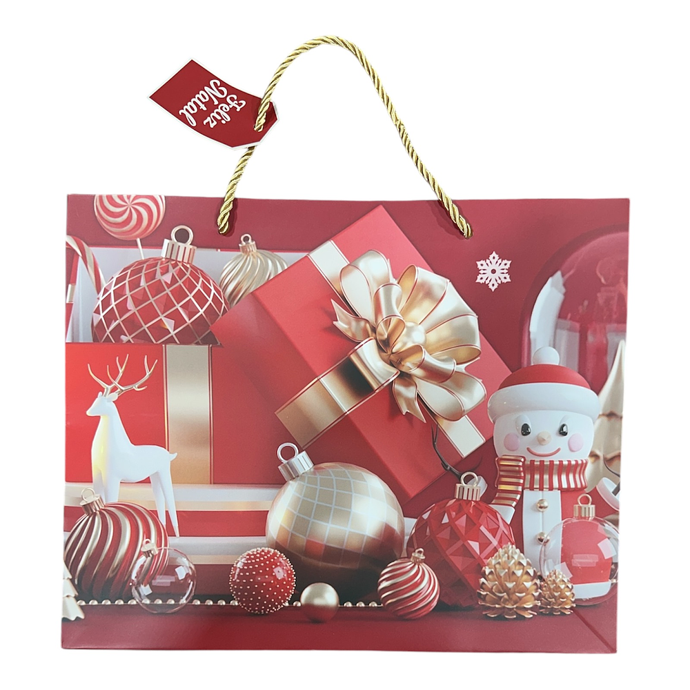 BOLSA DE REGALO NAVIDAD GRANDE HORIZONTAL 42x32