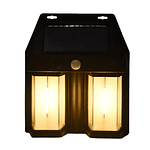 LÁMPARA EXTERIOR SOLAR DE DOS AMPOLLETAS