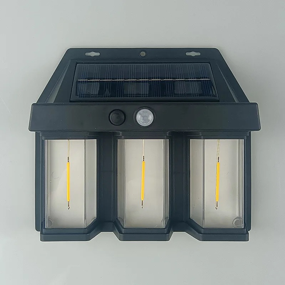 LÁMPARA EXTERIOR SOLAR DE 3 AMPOLLETAS