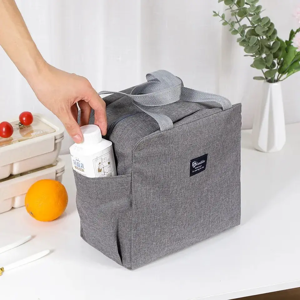 BOLSO LONCHERA TÉRMICA DOBLE BOLSILLO DAMA  6