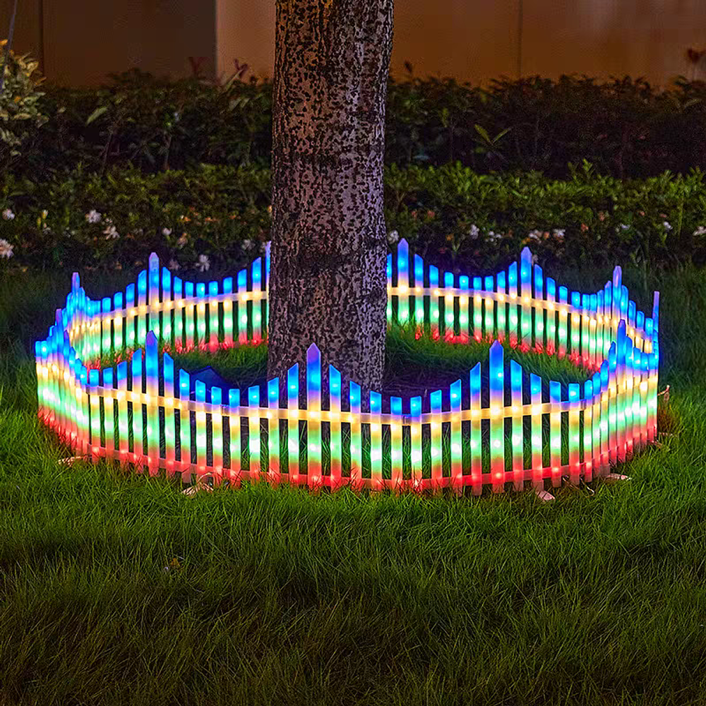 CERCA JARDIN NAVIDAD MULTICOLOR SOLAR