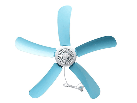 VENTILADOR DE 5 ASPAS PARA TECHO CON ENCHUFE 
