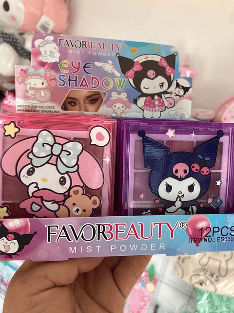 SET DE SOMBRAS SANRIO 9 COLORES 