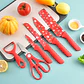 SET DE CUCHILLOS NAVIDEÑOS 6PZS GRANDE - Miniatura 7