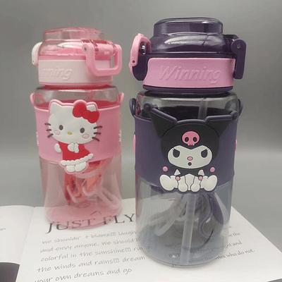 BOTELLAS SANRIO CON COLGANTE 600ML 