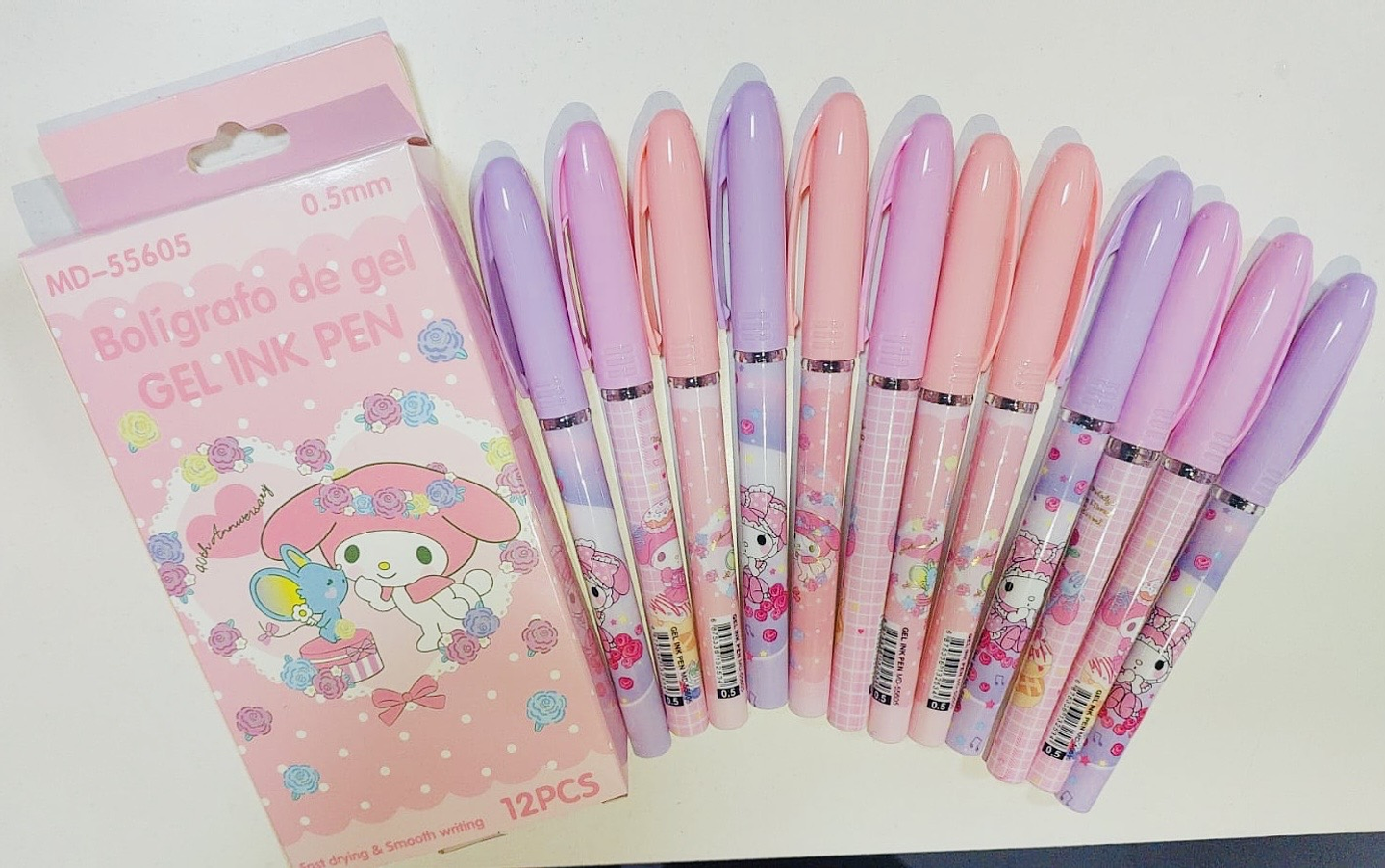 SET DE LÁPIZ GEL PUNTA FINA MY MELODY CAJITA 12UNDS 1