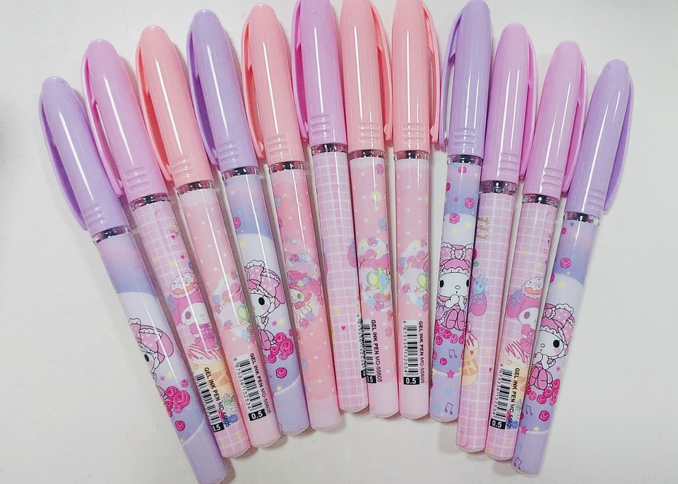 SET DE LÁPIZ GEL PUNTA FINA MY MELODY CAJITA 12UNDS 2