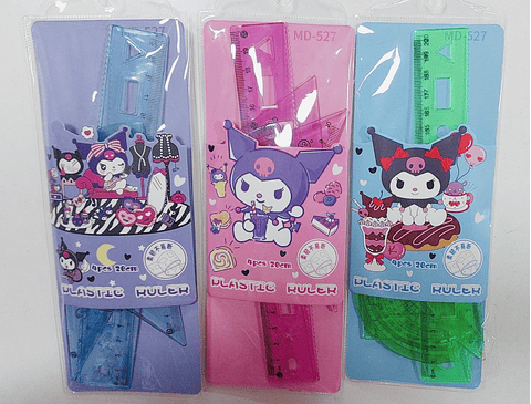 SET DE REGLA FLEXIBLE KUROMI 4PZS 20CM