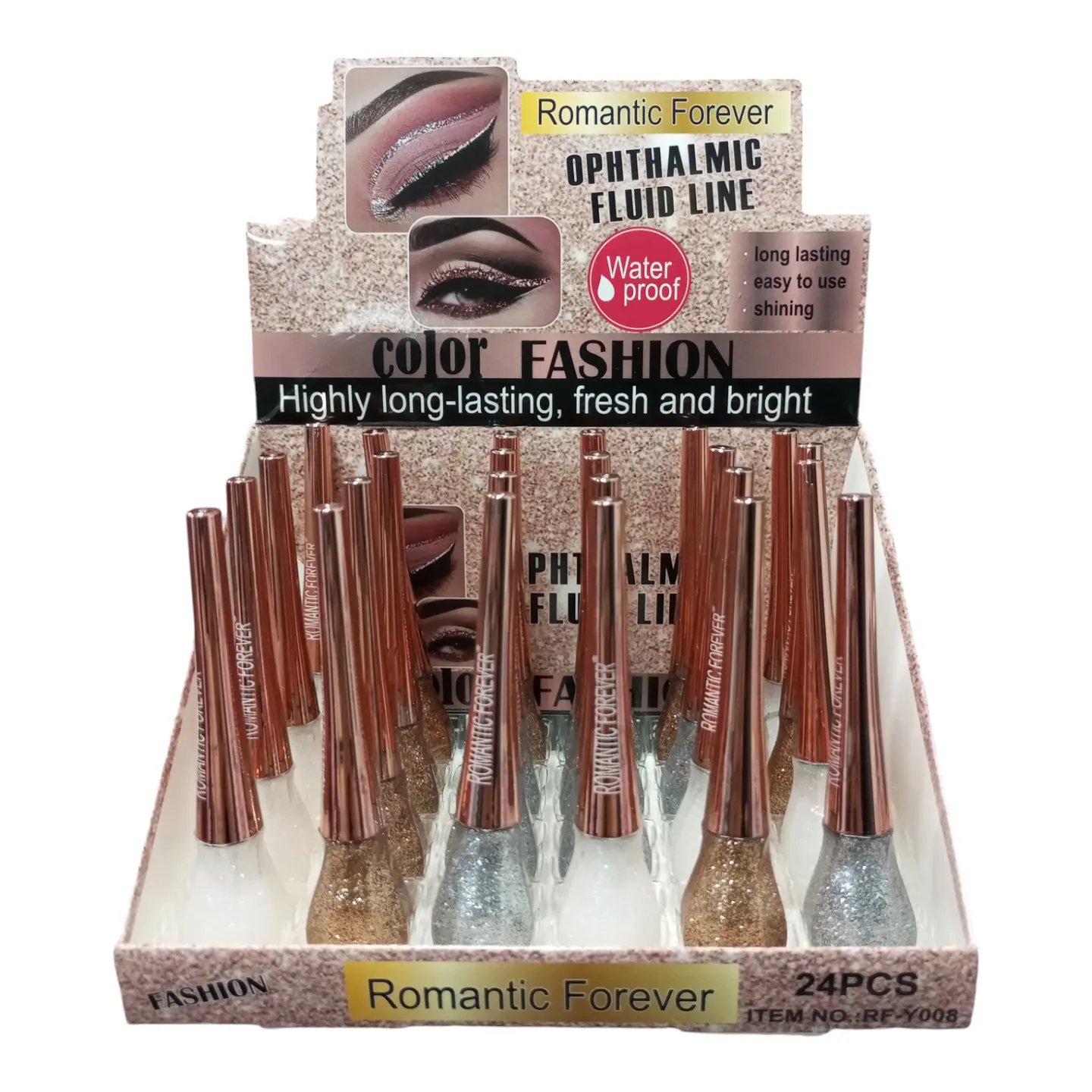 DELINEADOR DE OJOS CON BRILLO ESCARCHADO  1