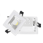 PANEL LED CUADRADO VIDRIO EMPOTRABLE 15W 20CM