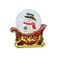 ADORNO ESFERA NIEVE TRINEO 9CM - Miniatura 1