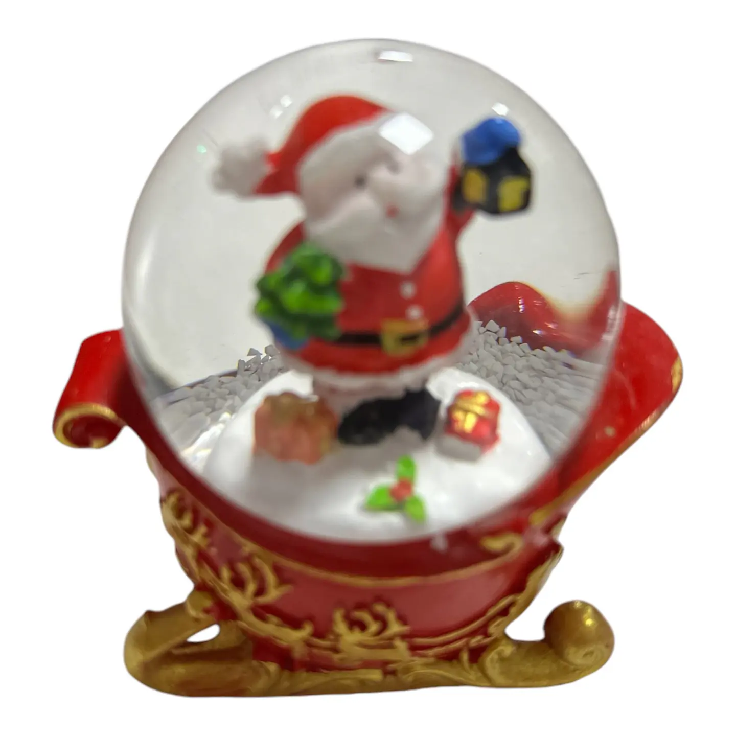 ADORNO ESFERA NIEVE TRINEO 9CM 3