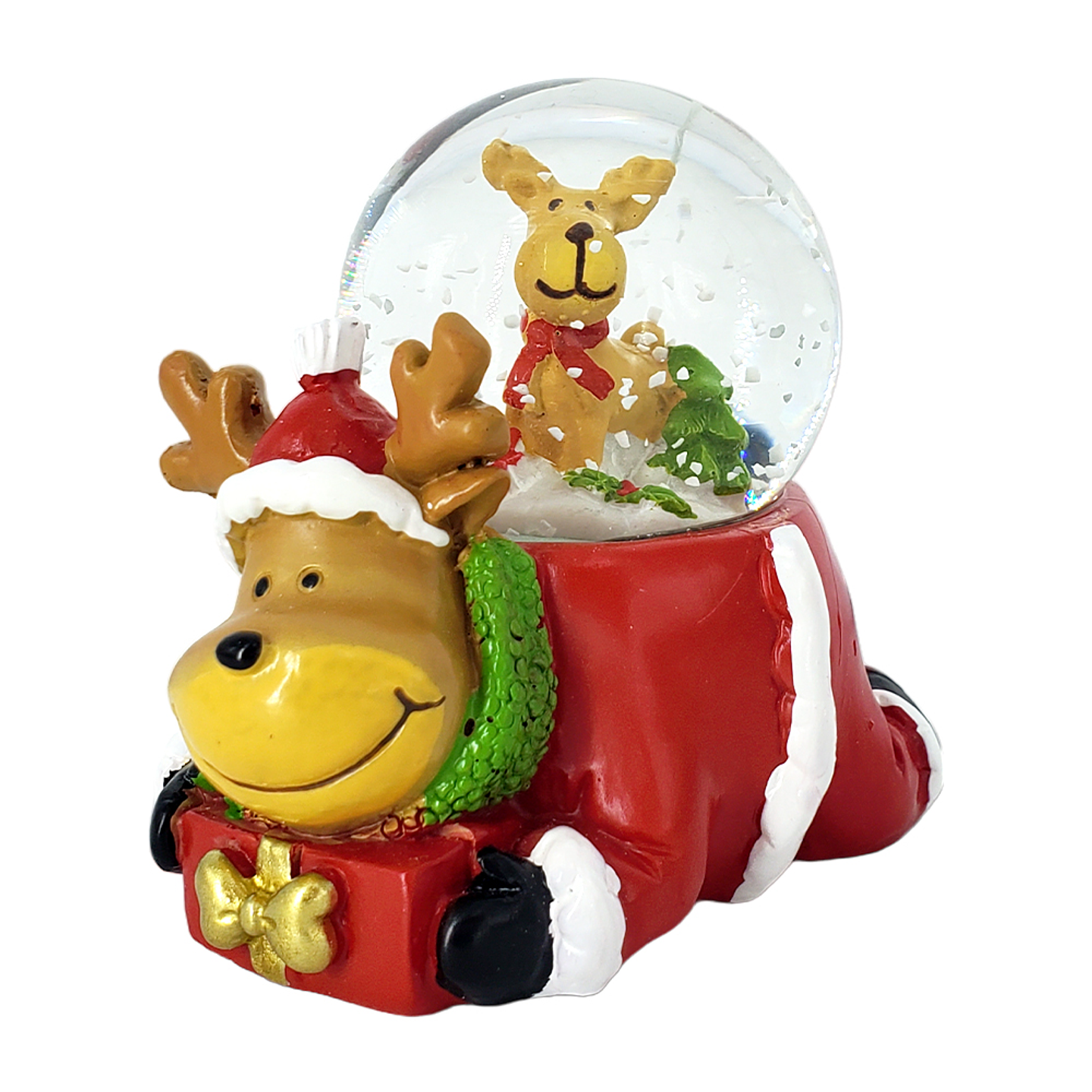 ADORNO ESFERA CON FIGURA NAVIDEÑA 7CM 2