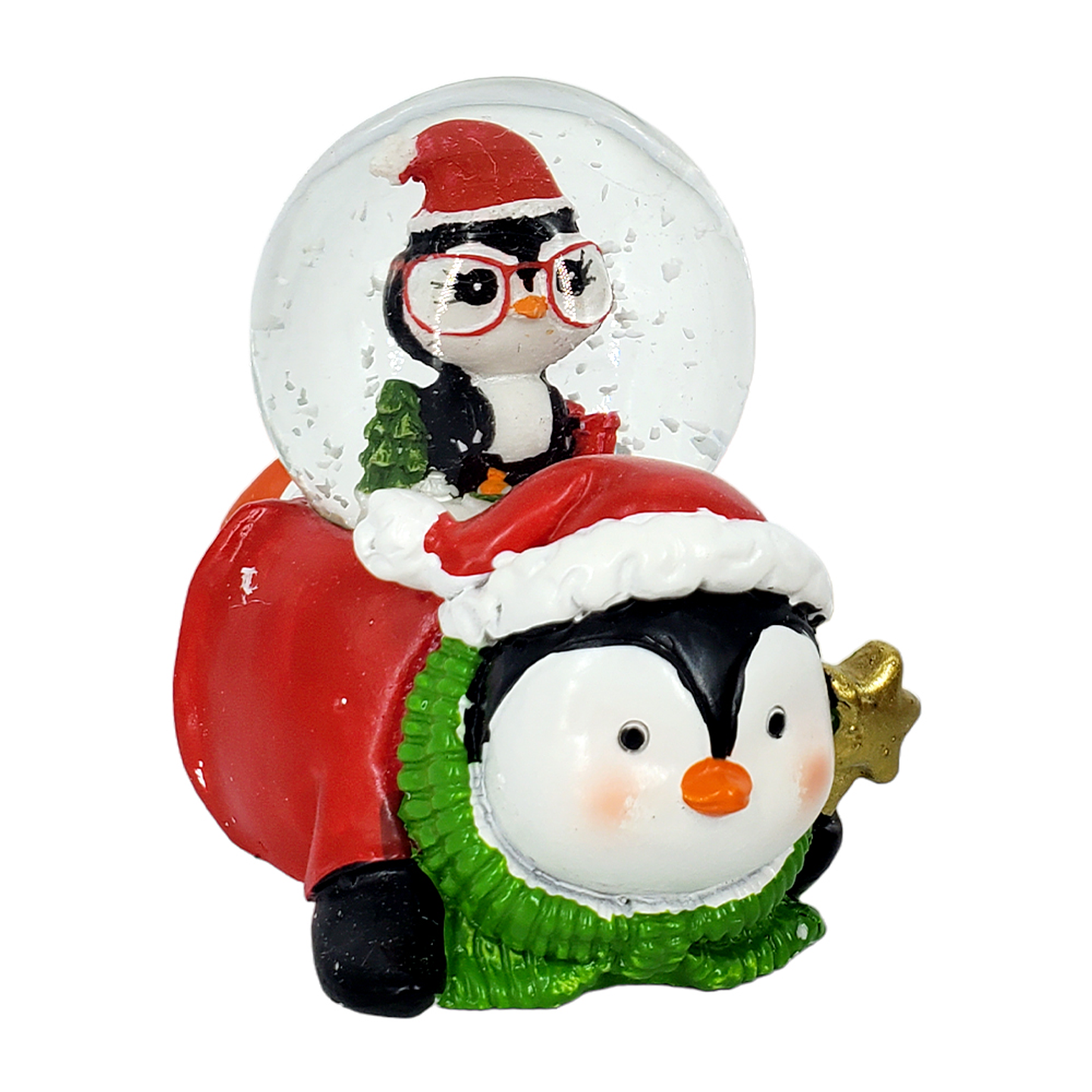 ADORNO ESFERA CON FIGURA NAVIDEÑA 7CM 3