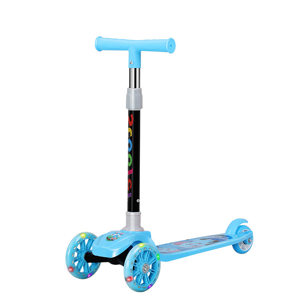 SCOOTER PLEGABLE, RUEDAS LUCES MULTICOLOR 