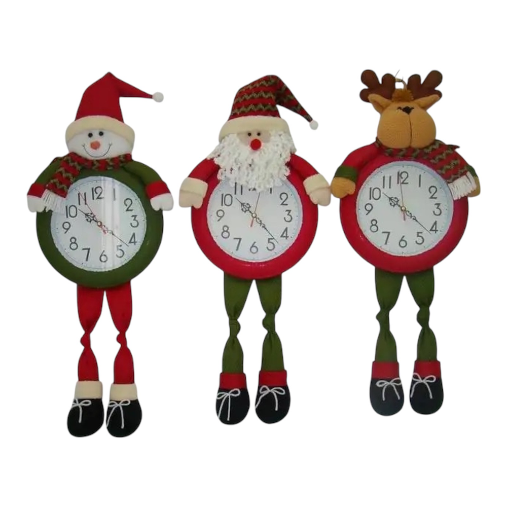 RELOJ DECORATIVO NAVIDAD 65CM