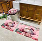 SET DE BAÑO NAVIDAD ROSADO 3PCS - Miniatura 4
