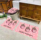 SET DE BAÑO NAVIDAD ROSADO 3PCS - Miniatura 7