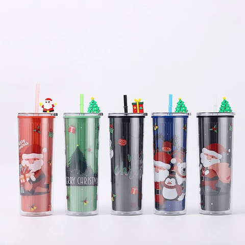 VASO ACRÍLICO NAVIDAD 