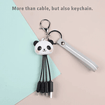 LLAVERO CABLE USB TRIPLE KAWAII