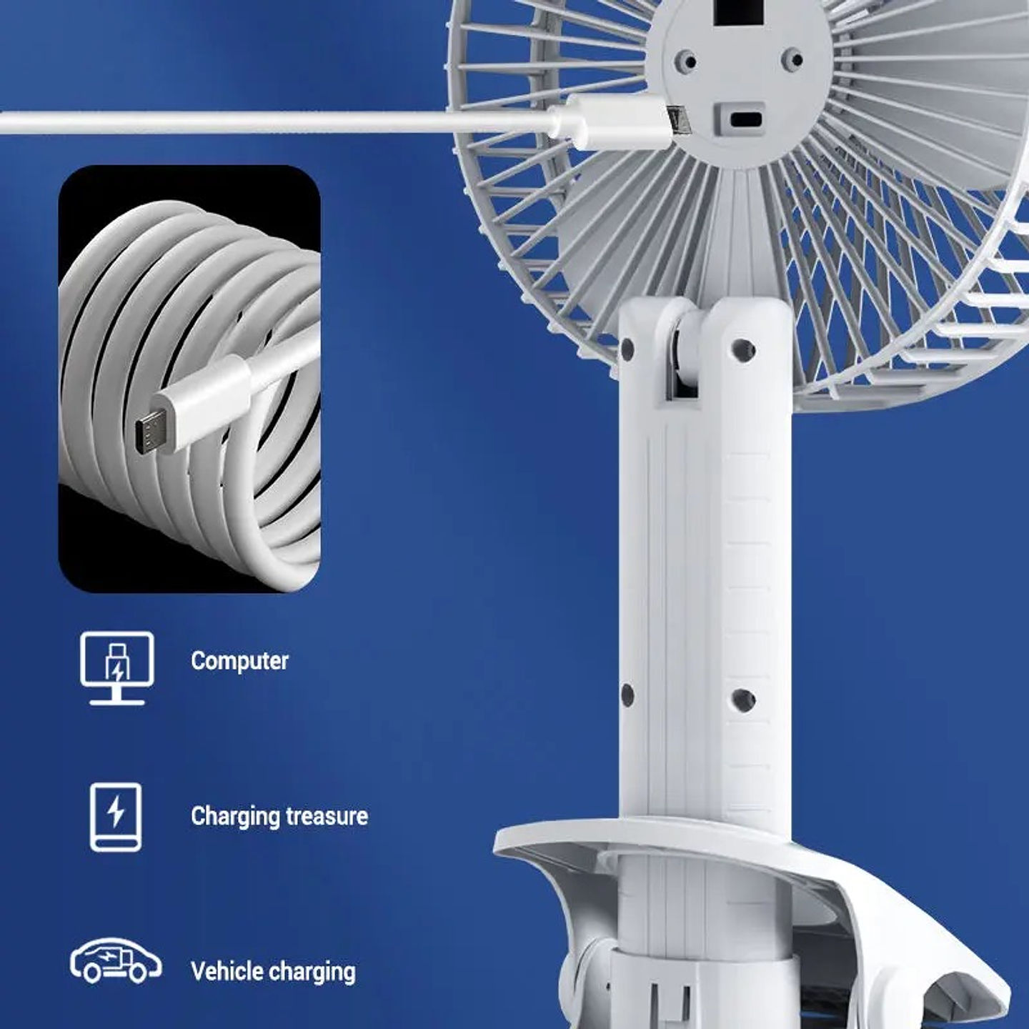 VENTILADOR CON PINZA DE ESCRITORIO  2