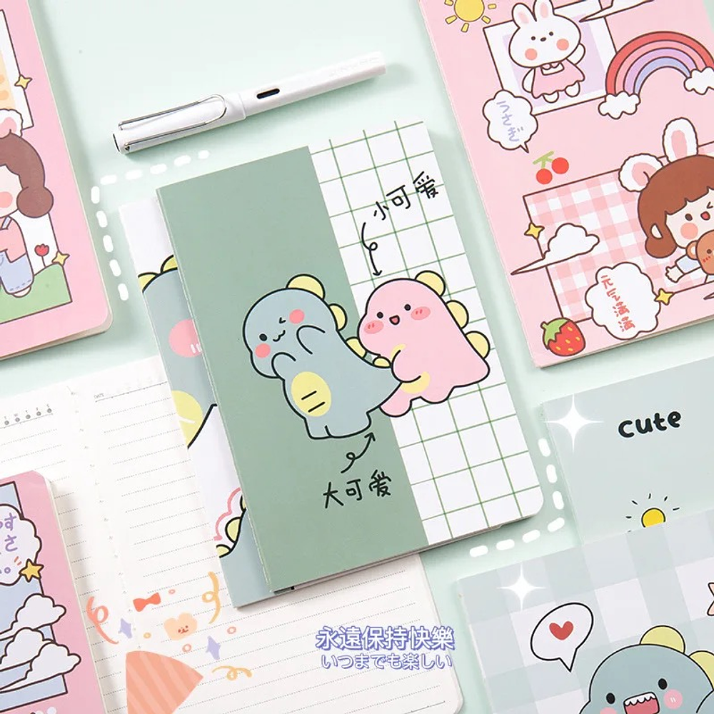 CUADERNO KAWAI PQT. 4PCS