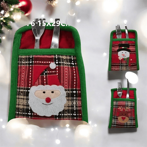 PORTA CUBIERTO NAVIDAD CUADRILLE 