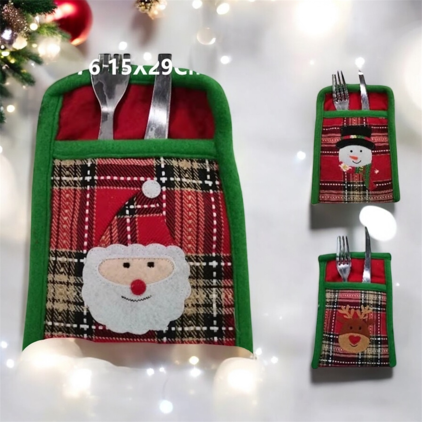 PORTA CUBIERTO NAVIDAD CUADRILLE  1